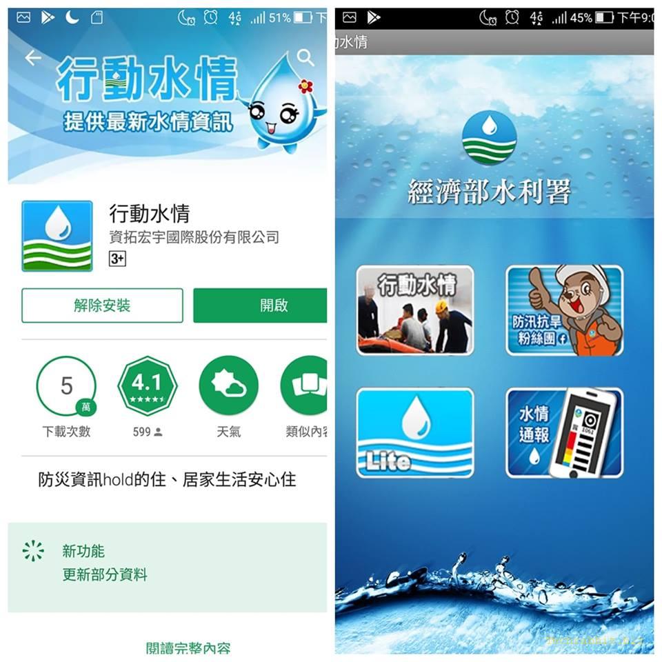 【台灣氣象APP免費下載】行動水情 App！台灣天氣（台北、台南...）、豪雨特報、各地即時雨量！