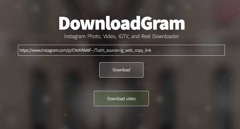 Downloadgram 下載 IG 照片圖片、影片到電腦！教學