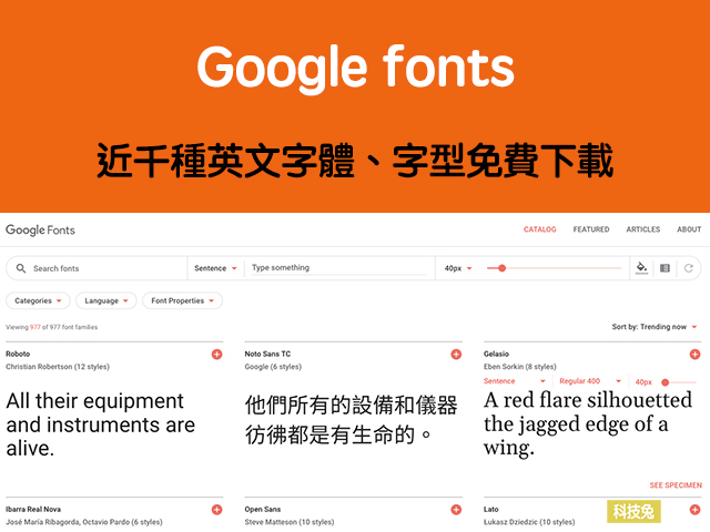 Google fonts