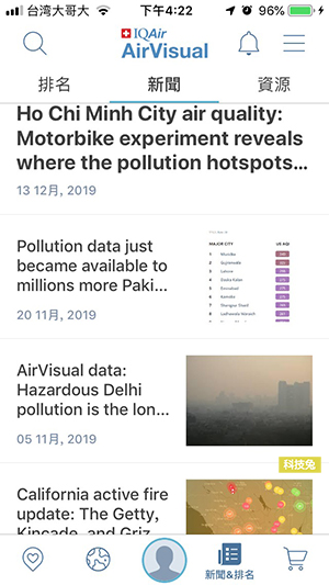 airvisual 空氣品質 app