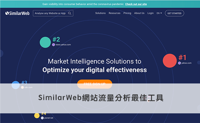 SimilarWeb網站流量分析最佳工具