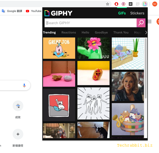 GIPHY for Chrome