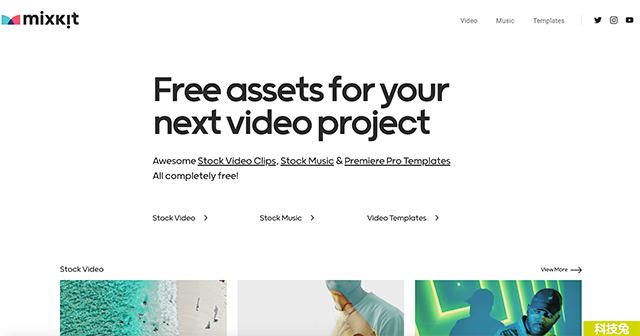 Mixkit 免費影片 免費音樂線上下載