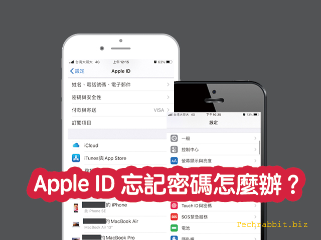 Apple ID 忘記密碼