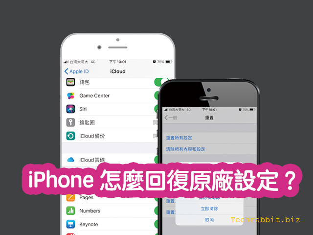 iPhone回復原廠設定