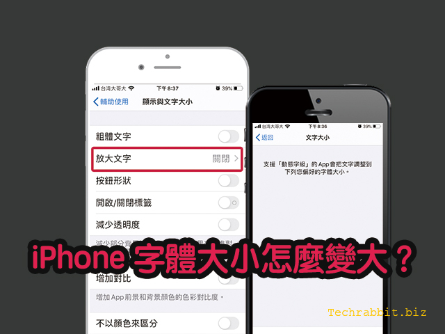 iphone字體大小