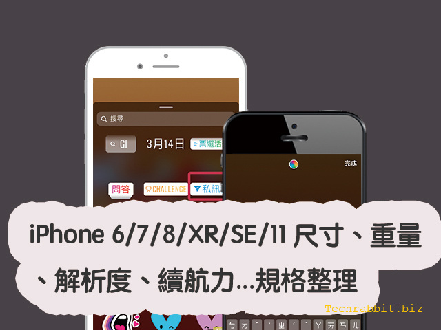 iphone尺寸重量解析度續航力