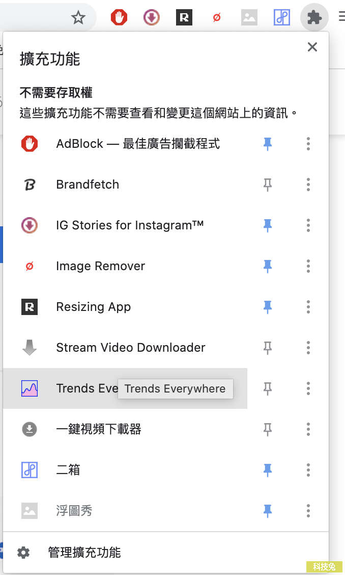 Trends Everywhere 在Google搜尋引擎加入搜尋趨勢、關鍵字熱門度