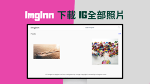 ImgInn 下載IG帳號全部照片圖片、限時動態、影片！免費工具