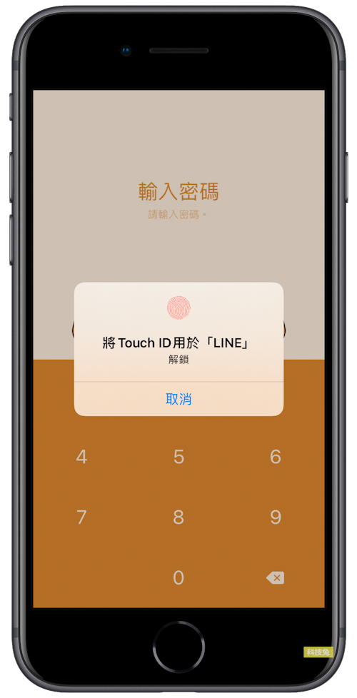 Line App 開啟需要輸入密碼或 Touch ID