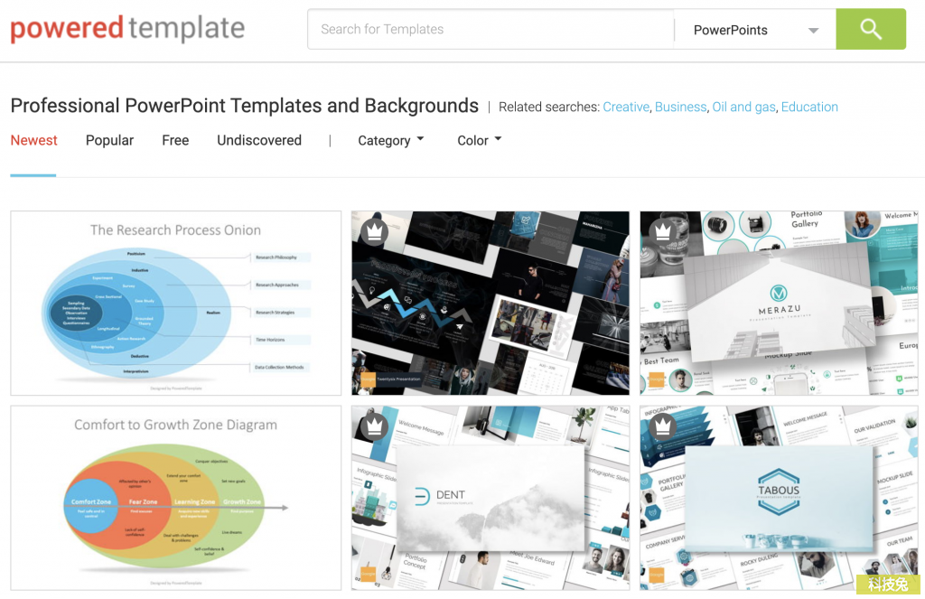 Poweredtemplate 免費PPT模板範本