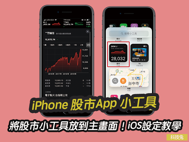 Iphone 股市app 將股市小工具放到主畫面 Ios 14 設定教學 科技兔