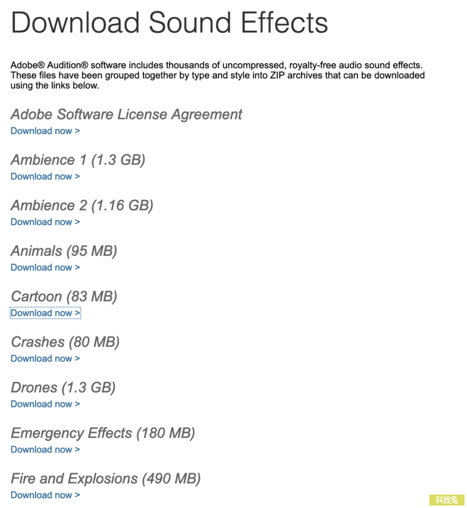 Adobe Audition Downloads 免費音樂音效