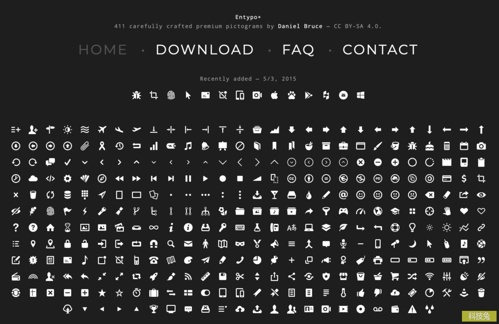 Entypo+ 免費設計圖示Icon，含社交網站圖示，CC授權！
