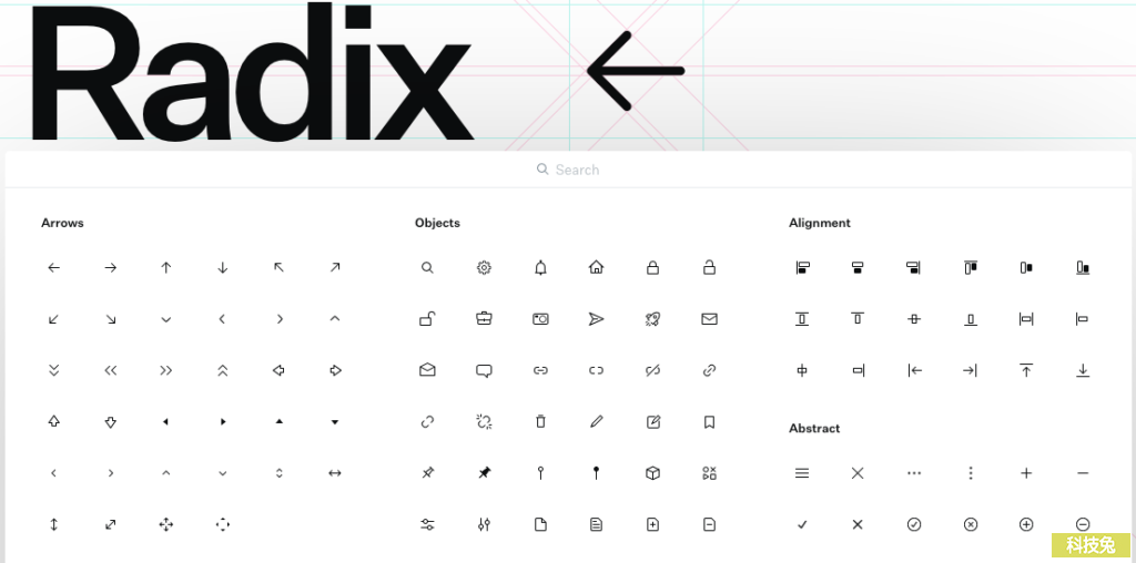 Radix Icons 小型圖示集icon免費下載，支援SVG