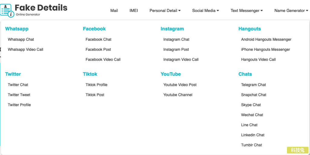 Fake Details 聊天對話框產生器，支援Line/FB/IG/Whatsapp