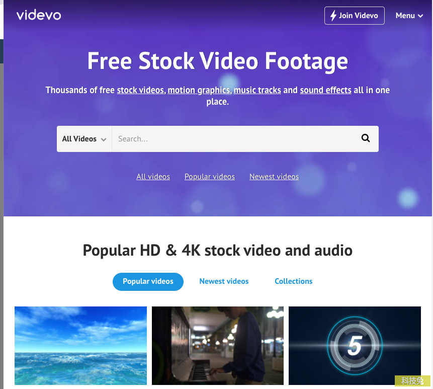 Videvo1 免費影片動畫素材下載，免費可商用無須註冊！