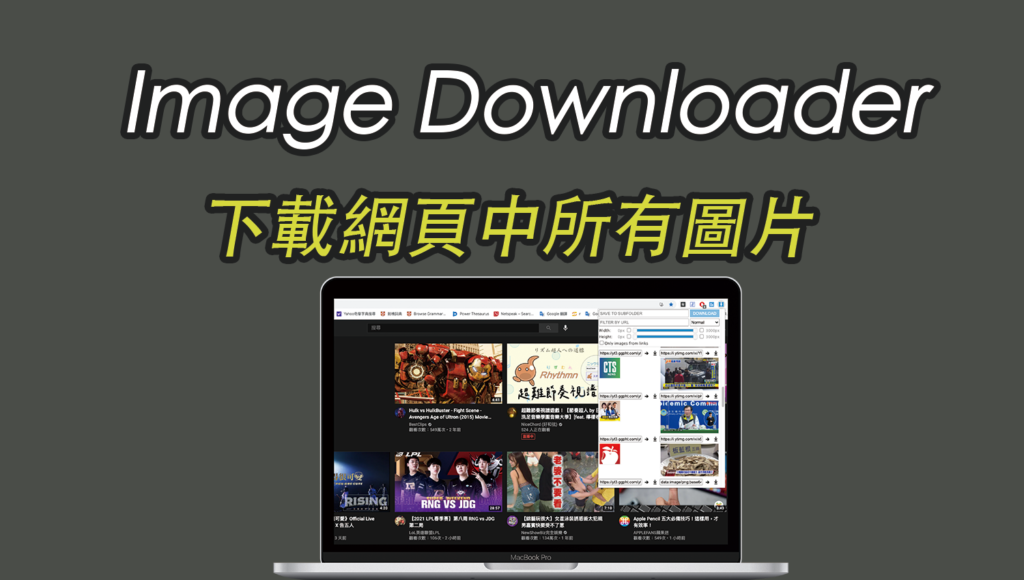 Image Downloader 快速下載網頁中所有圖片，一鍵儲存（Chrome 外掛）