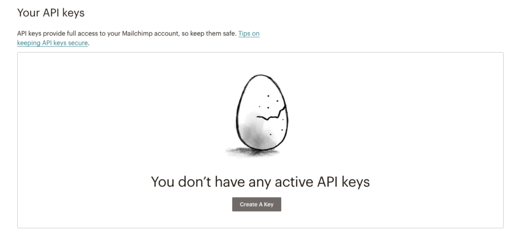 Mailchimp 建立 API Key