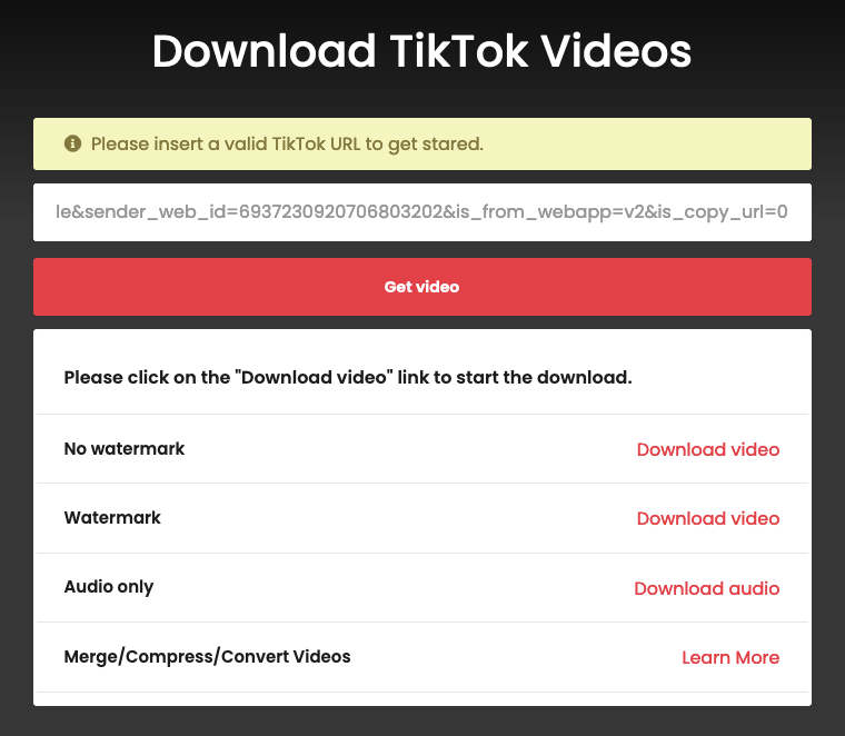 Tiktok Downloader 下載抖音高畫質影片，無浮水印、支援音頻！免費下載
