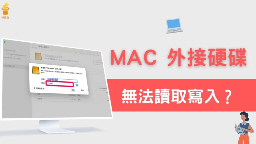 MAC 外接硬碟無法讀取寫入、無所需權限？教你快速格式化外接硬碟！