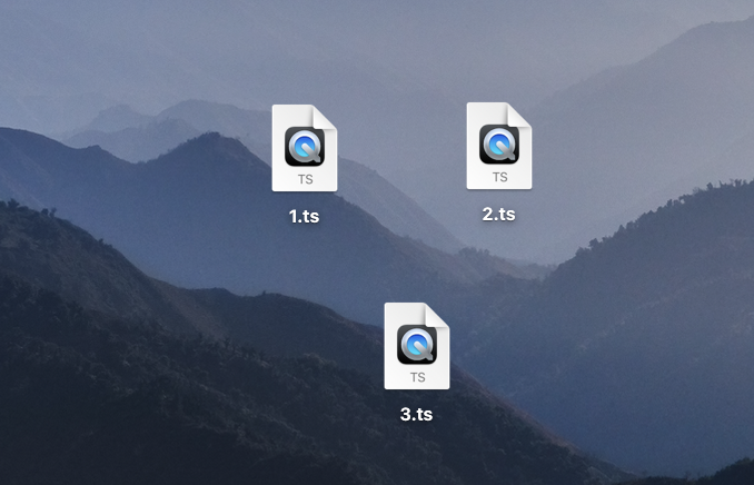 MAC上的 .TS 檔案如何合併？