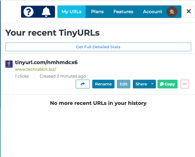 Tinyurl 縮網址：觀看點擊數據