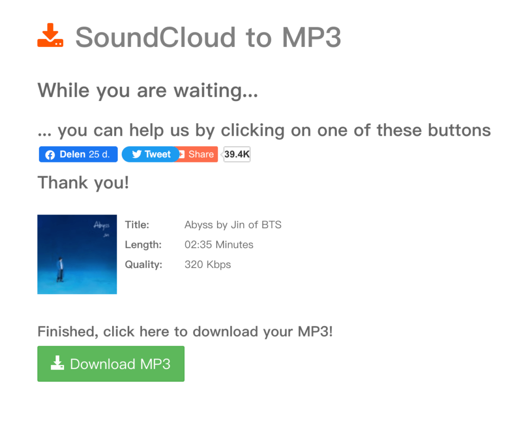 SoundCloud to MP3 下載 SoundCloud 音樂 MP3