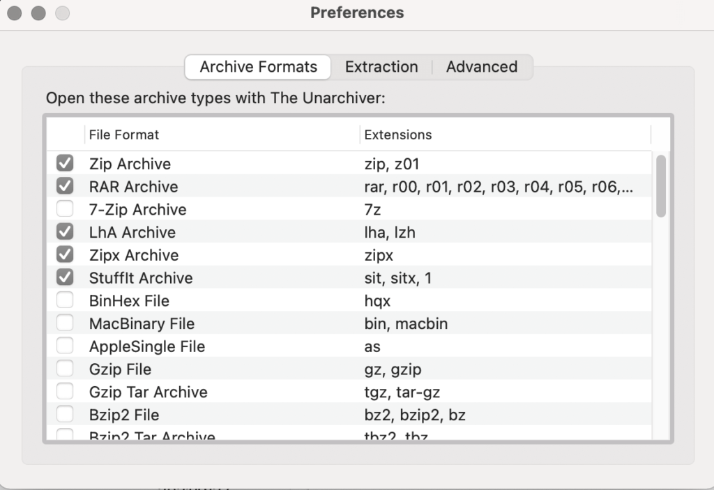 The Unarchiver 免費MAC 解壓縮軟體推薦，支援 RAR / Zip / 7z / Tar