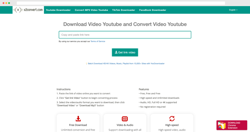 Youtube 影片音樂下載7、x2Convert