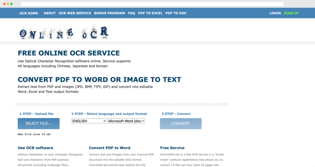 Free Online OCR 線上文字辨識工具,圖片轉成文字檔 Free Online OCR 線上文字辨識工具,圖片轉成文字檔