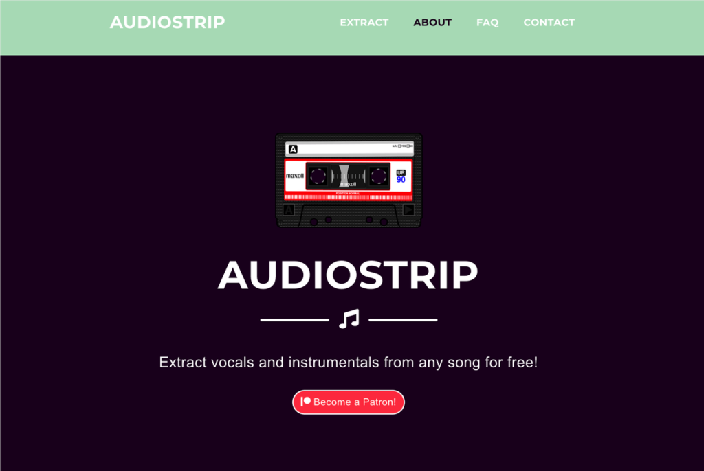 AudioStrip  線上去人聲工具