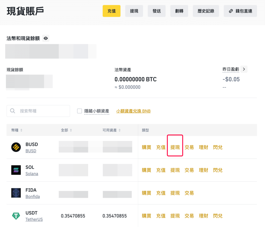 幣安出金、幣安提現