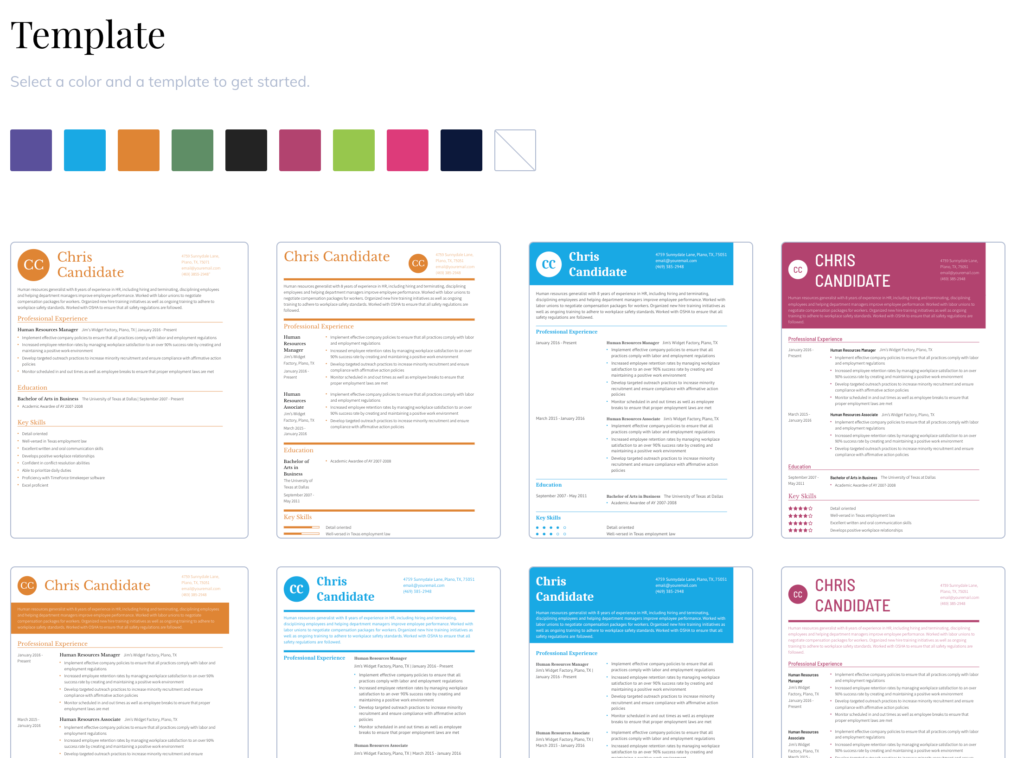 Resume Builder 英文履歷模板範本 Resume Builder 英文履歷模板範本