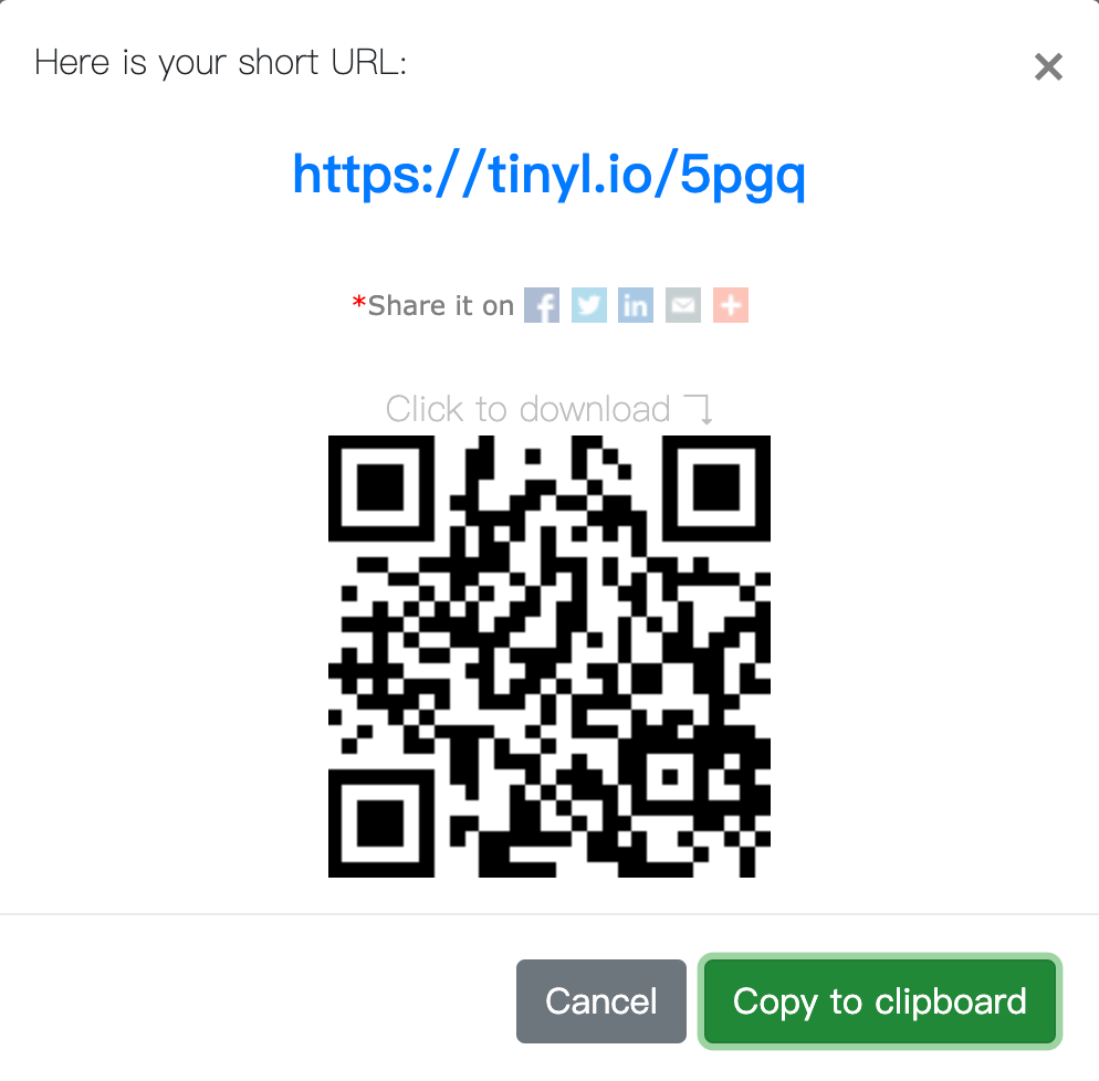縮網址 QR Code 縮網址 QR Code
