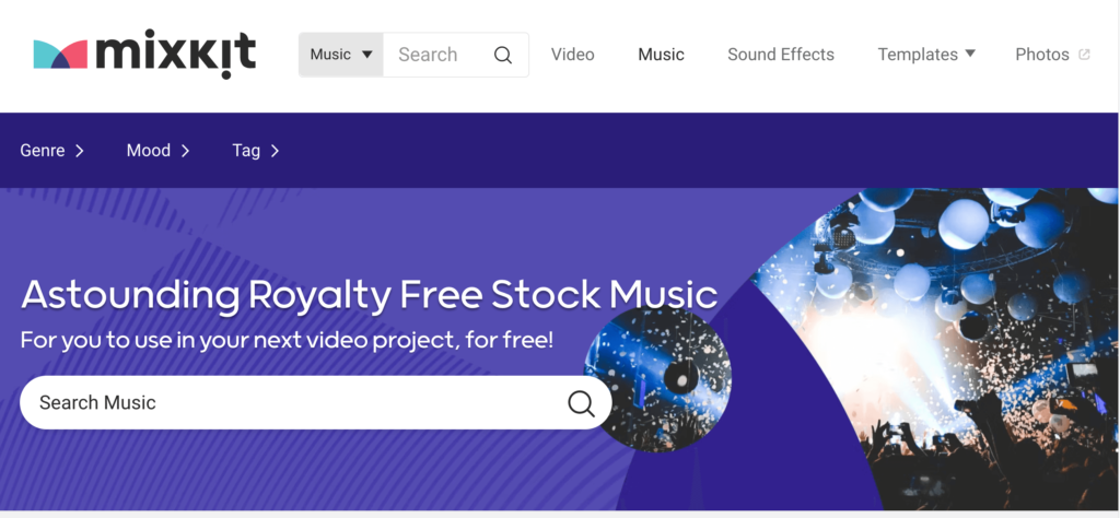 Mixkit Music 免費音樂下載