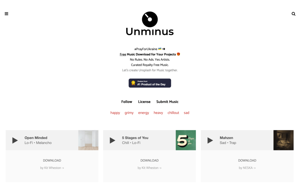 Unminus 免費音樂下載 Unminus 免費音樂下載