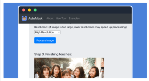 AutoMask 線上圖片馬賽克工具