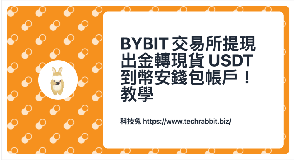 BYBIT 交易所提現出金轉現貨 USDT 到幣安錢包帳戶