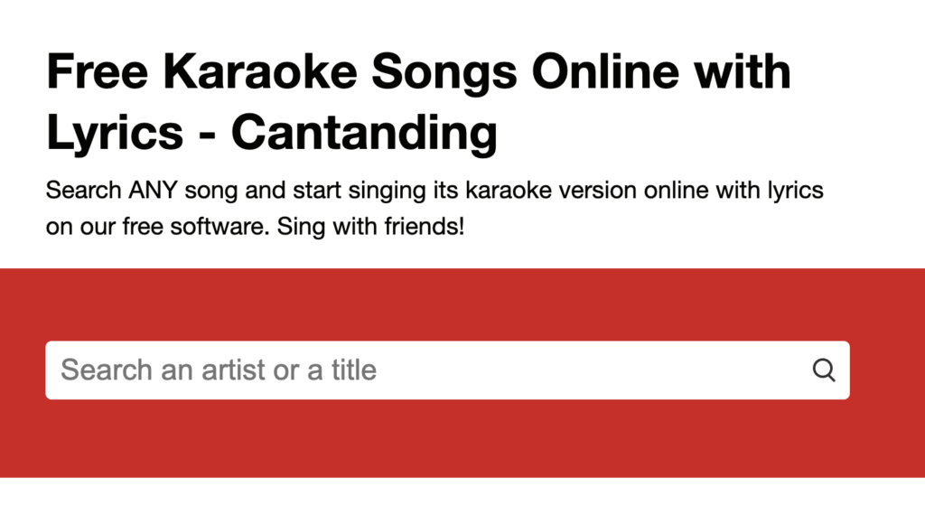 Karaoke 線上唱歌網站