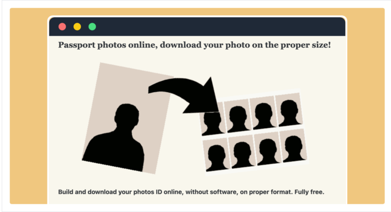 Online Passport Photo 線上製作2吋大頭照,身分證件護照相片產生器 Online Passport Photo 線上製作2吋大頭照