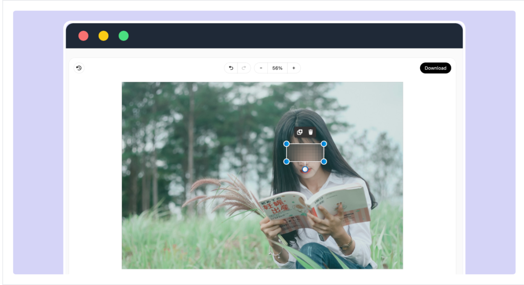 Redact.photo 線上圖片馬賽克模糊工具