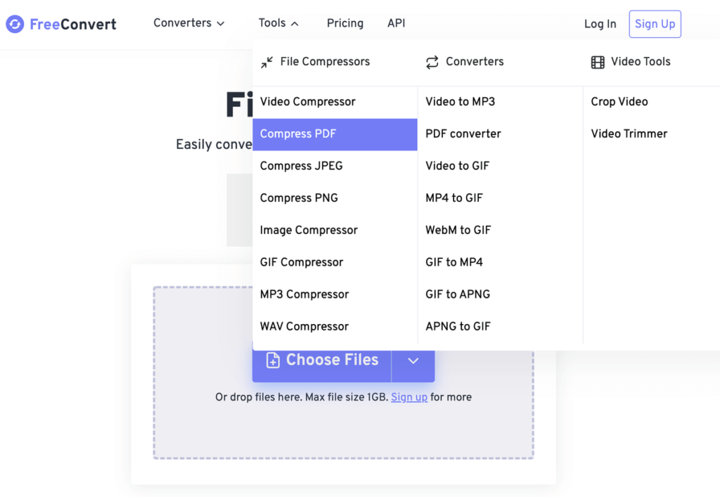 FreeConvert 免費線上萬用轉檔工具，支援圖片影片文件轉檔與壓縮檔案