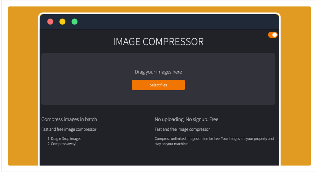 IMAGE COMPRESSOR 線上圖片壓縮工具