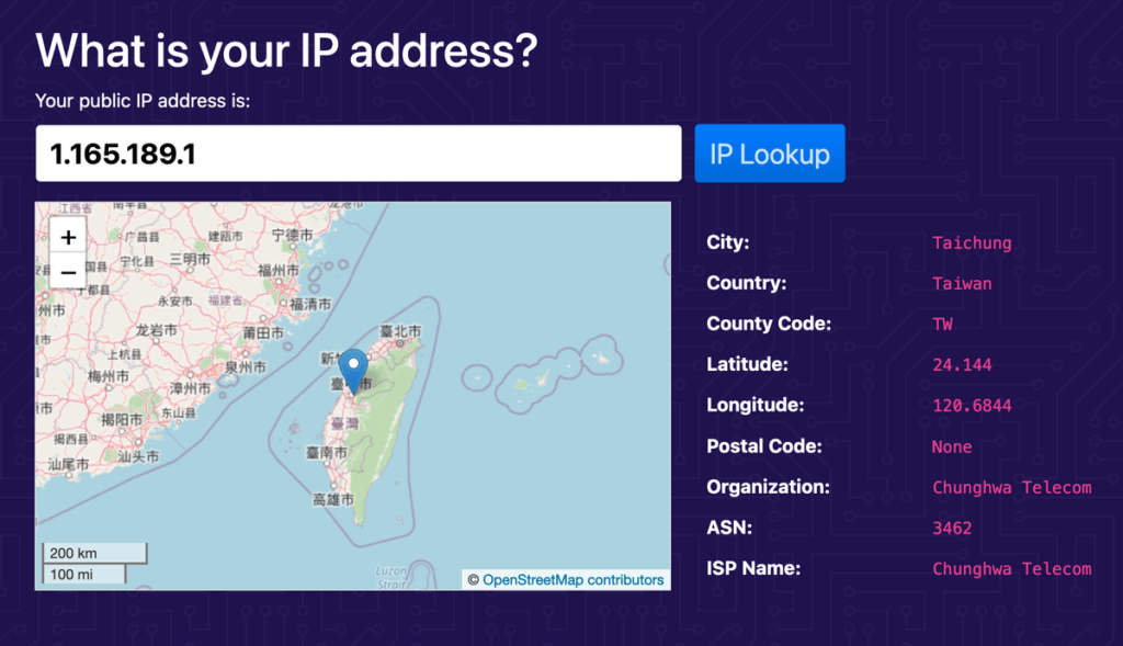 IP.ME 打開網頁立即顯示自己電腦網路連線的 IP 位址