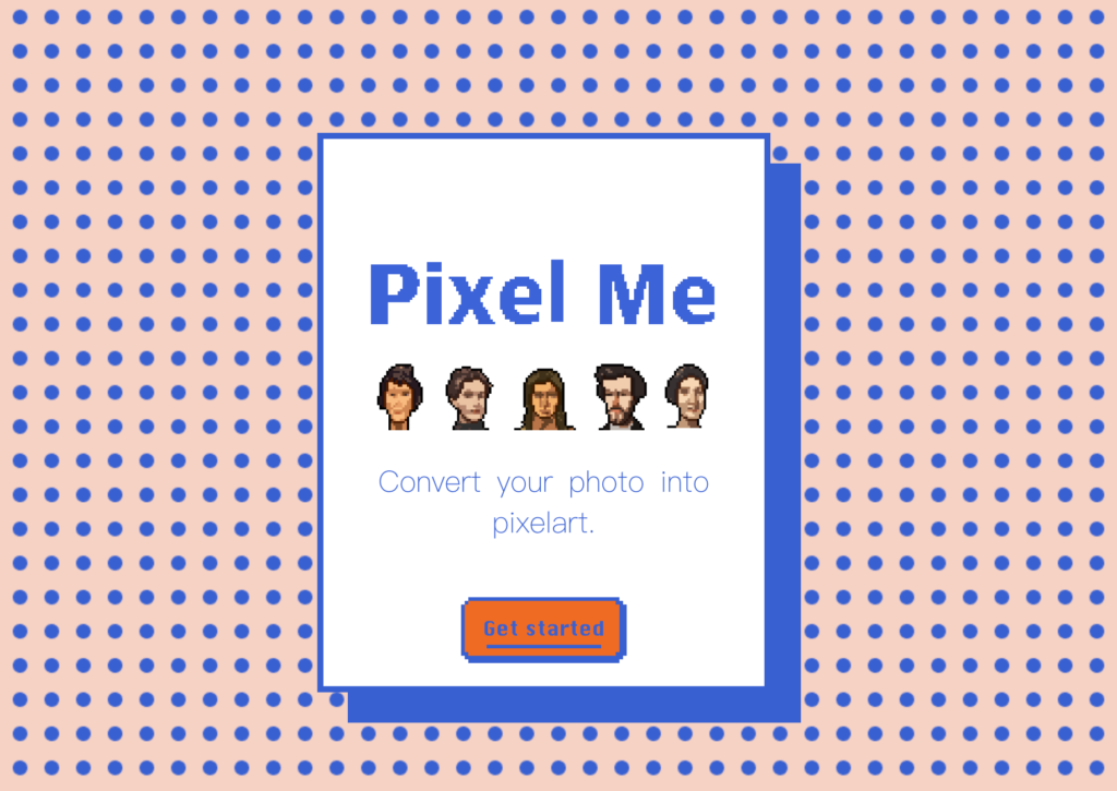 PixelMe 線上8bit像素圖產生器 PixelMe 線上8bit像素圖產生器