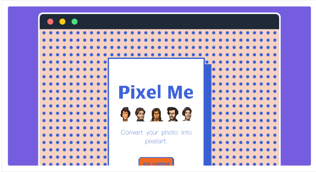 PixelMe 線上8bit像素圖產生器
