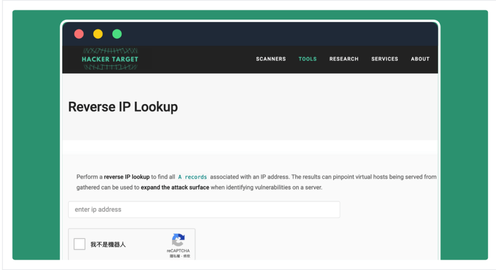 Reverse IP Lookup 