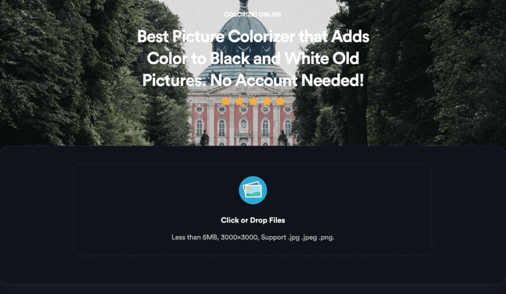 Image Colorizer 線上將黑白照片變彩色圖片！免費線上工具軟體