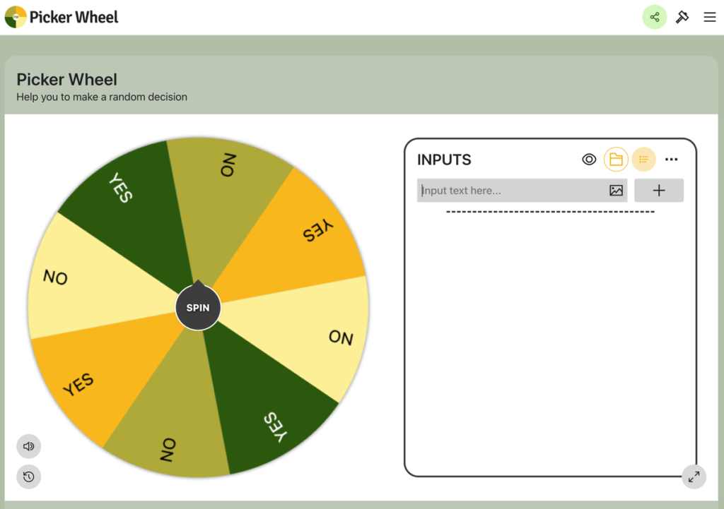 Picker Wheel 線上轉輪盤抽籤工具，網頁抽獎超方便